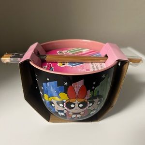 Power Puff Girls Ramen Bowl with Chopsticks